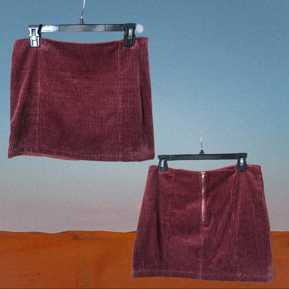 Ashley Mason Corduroy Miniskirt